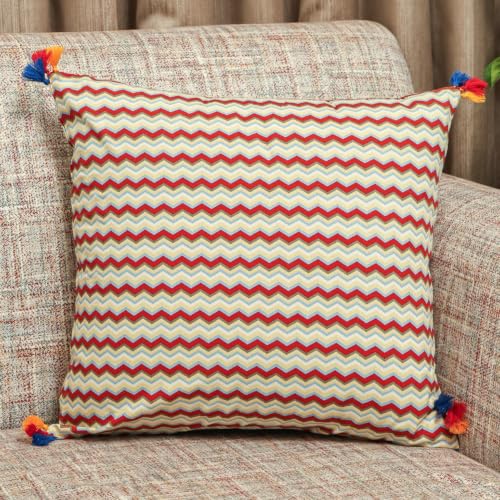 Image of Garden Melange Cushion Cover Set of 5 | Floral & Botanical Decorative Throw Pillow Covers | Soft Sofa Cushion Covers for Living Room Bedroom | 16 x 16 Inch