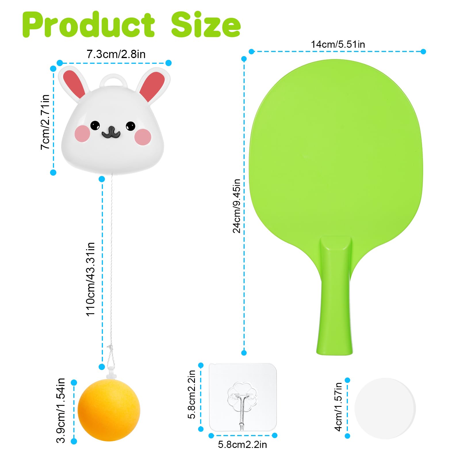 Allenatore Di Ping Pong Appeso - Set Per Bambini, Regolabile E Divertente - Foto 3