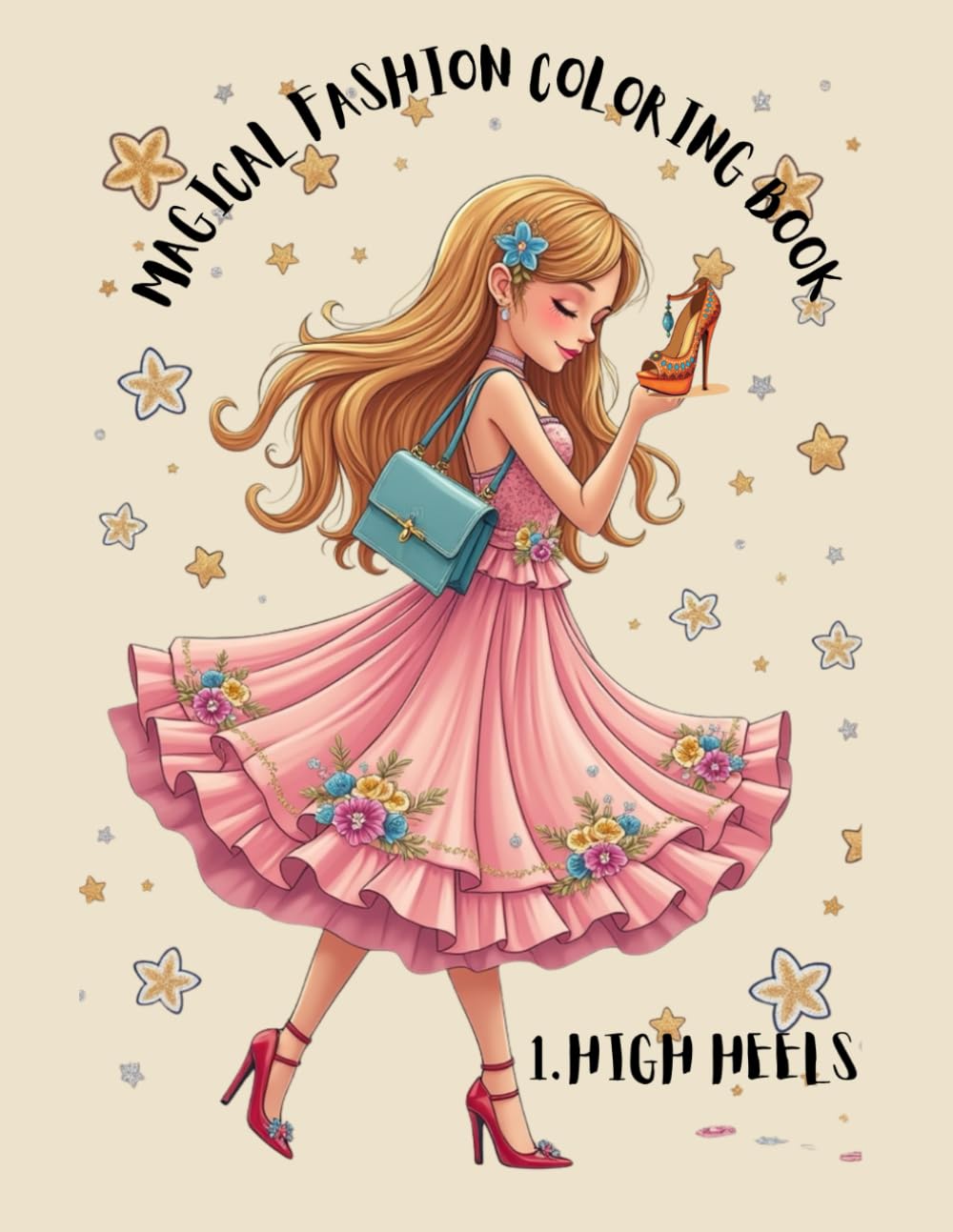 Magical Fashion Coloring Book: Magical Fashion Coloring Book-High Heels for Girls Ages 5-11- 55 Colorful Illustrations and 55 Pages to Color