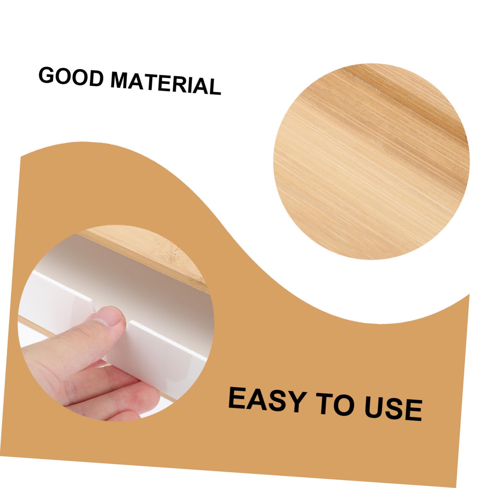 Caja de Almacenamiento Compartimentos Separados para Escritorio de Bambú y Abs Organizador Ecológico y Apilable para Maquillaje para Productos de Cuidado