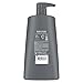 DOVE MEN + CARE Shampoo Charcoal + Clay 3 Count For Healthy-Looking Hair Naturally Derived Plant Based Cleansers 25.4 oz