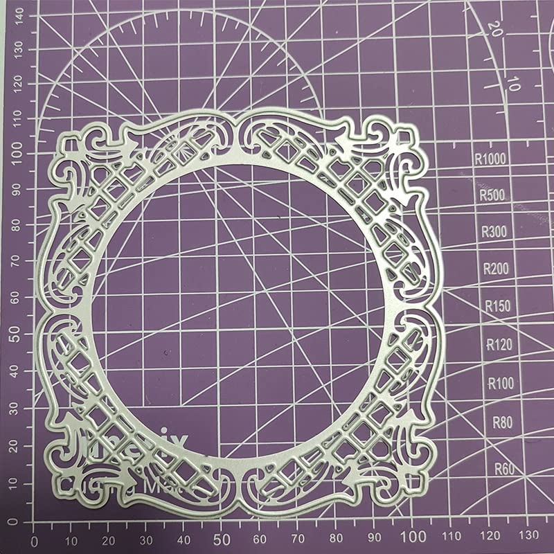 Circle Square Lace Frame Die Cuts Card Stencil Decoration Cutting Noel Photo Album Crafts Design Craft Making Greetings Sentiments Birthday Independent Thanksgiving Memorial Day
