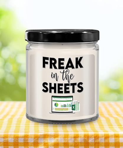 Miniatura 5 de Freak in The Sheets - Vela Excel para contador CPA Contabilidad Ideas de agradecimiento para jefe compañero de trabajo Humor de oficina, 9 onzas