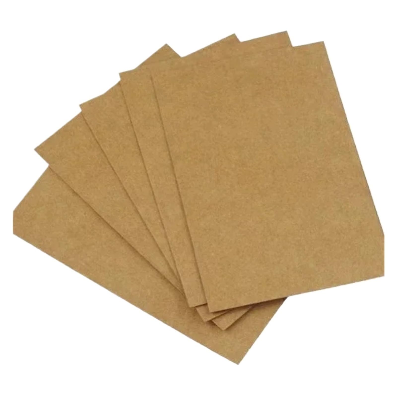 50pcs 14.5x9.5cm DIY Blank Kraft Paper Packing Cardboard Postcard Hand Drawn Doodles Card for Crafts Origami Art(Khaki)