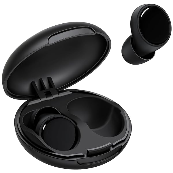 Ear Plugs for Sleeping 45dB Noise Cancelling Ear Plugs for Concerts, Focus, Travel, Work Silicone Hearing Protection Earplugs with 8 Tips (XS-L) Reusable Noise Reduction Ear Plug for Snoring Black