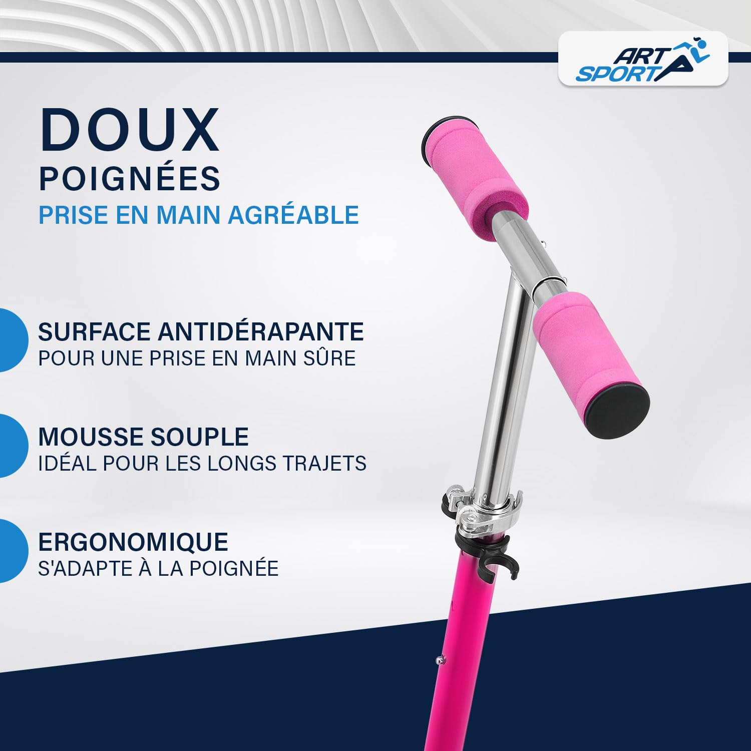 ArtSport Trottinette de Ville avec Roues Big Wheel et Sangle de Transport – pour Les Enfants à partir de 3 Ans – 4 modèles