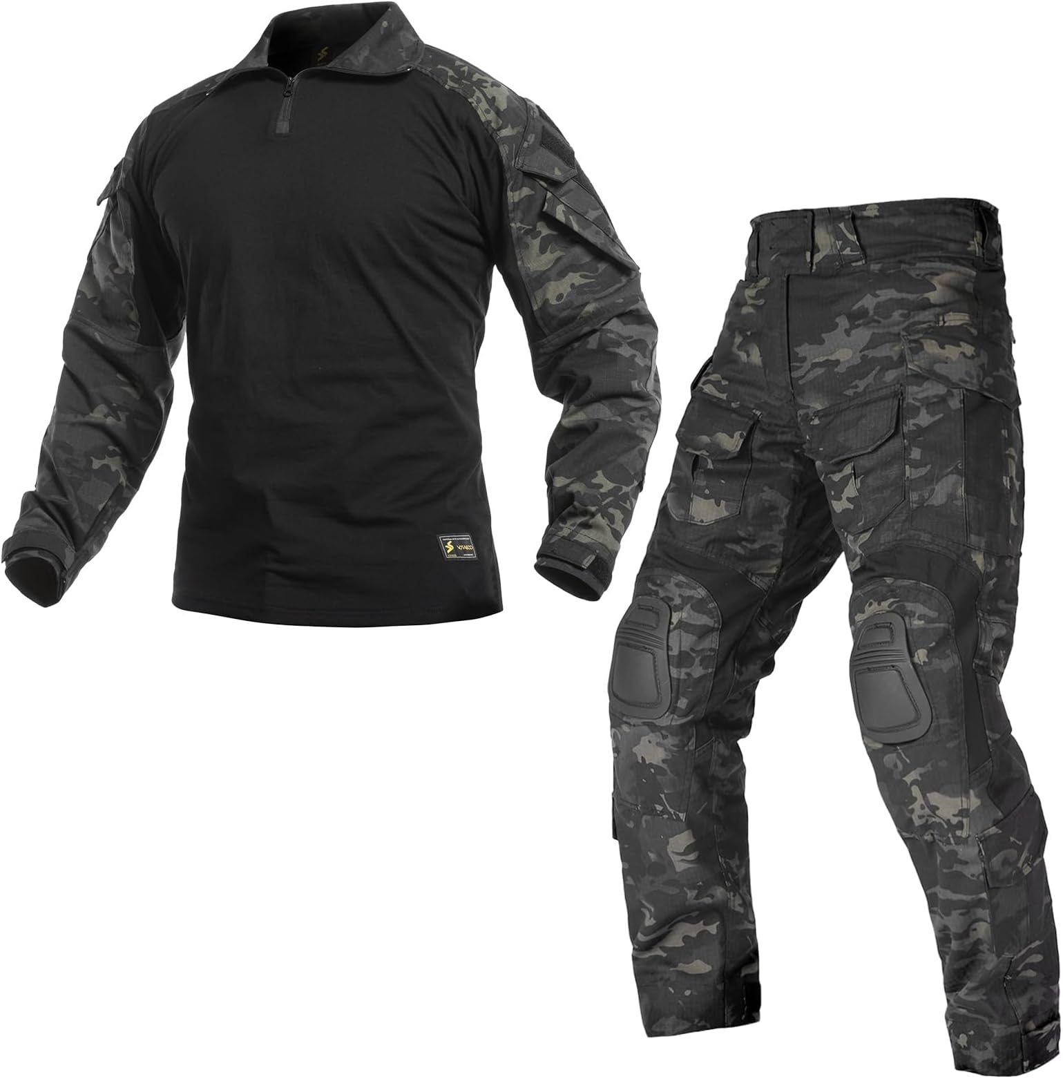 VOTAGOO GEARG3 Combat Uniform Set for Men Tactical Camouflage Clothing Hunting Paintball Suit with Knee & Elbow Pads