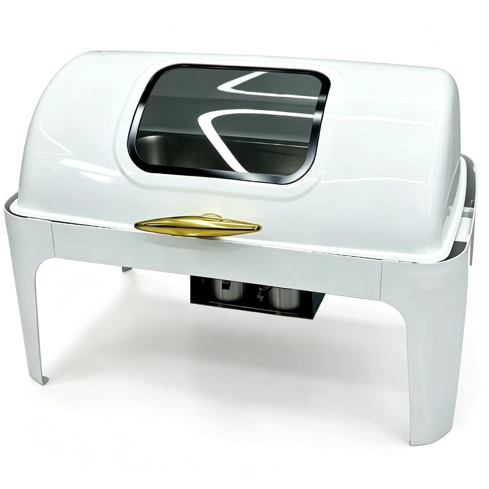 Scaldavivande Roll Top con copertura completamente ribaltabile for buffet