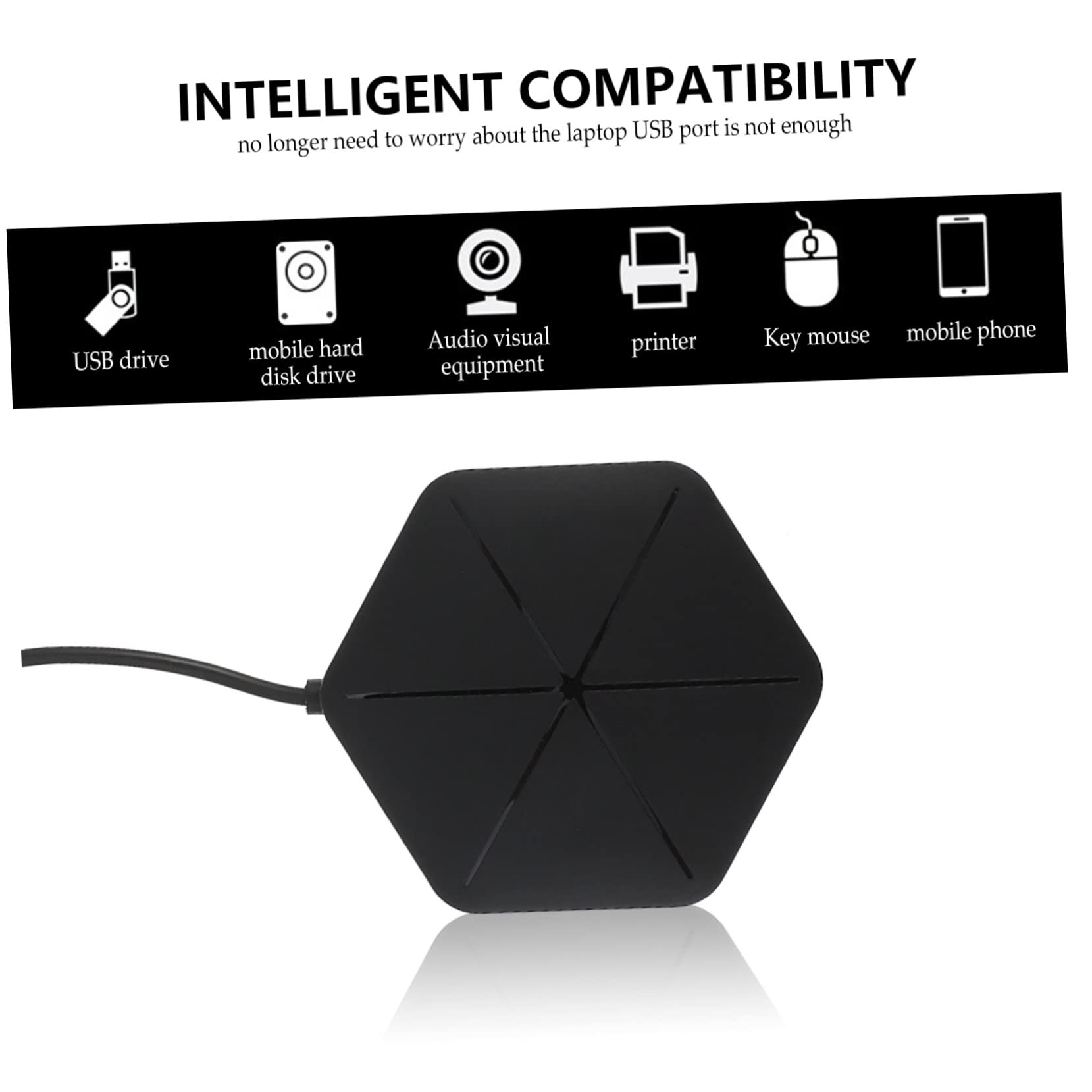 DOITOOL 3pezzi Hub Usb Adattatore Otg Per Computer e Laptop Hub Portatile Per Dispositivi Usb Compatibile Tablet e Smartphone