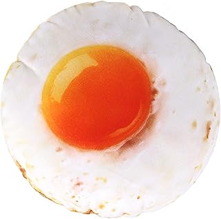 Fried Egg Plush Dog Toy, 3D Simulation Teeth Grinding Relieve Boredom Pet Chew Toy for Dogs Puppies, Plush Material, Fun Entertainment