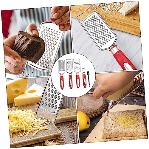 Rallador manual para verduras y queso color rojo miniatura 4