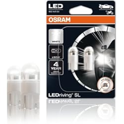 Luces Cuadro Nissan Terrano 2 OSRAM Bombillas auxiliares LED W5W 1W-W2 1x9.5d, 6000 K, 12 V
