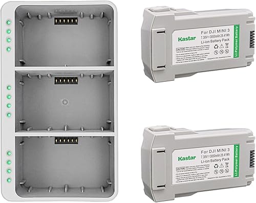 Miniatura 4 de Kastar Cargador triple LED compatible con DJI Intelligent Flight Mini 3 Drone, Mini 3 Pro Drone, Mini 4 Pro Camera Drone