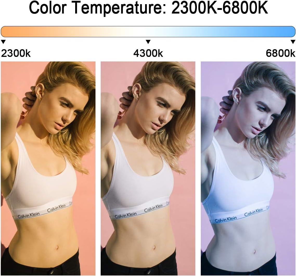 Buy 1 get 1 GVM 480 Led Bi-Color Video Light with APP Remote Control Variable CCT 2300K-6800K and 10%-100% Brightness with Digital Display for youtube Studio Photography Shooting with CRI97+ TLCI97 Camera Video L