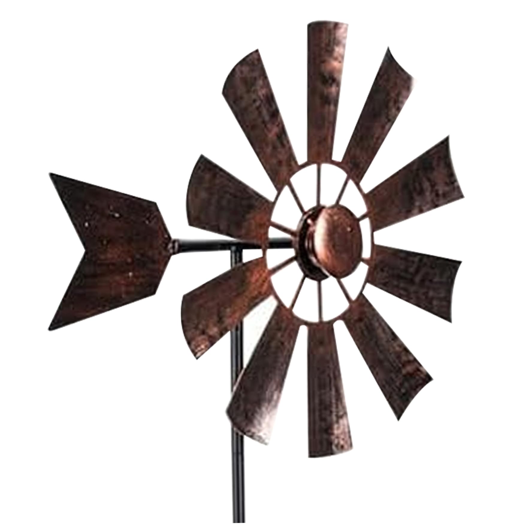 Metal Yard Wind Spinners Waterproof – Vintage Wind Sculptures & Spinners 28.7x9.5" for Patio Lawn Outdoor Windmill for Yard, Style 1