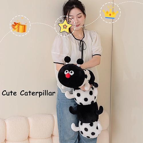 Vista 61 de ELAINREN Peluche de gatito negro ultrasuave, almohada grande para abrazar, cojín de peluche para abrazar, regalo de decoración de regalo, 31.5