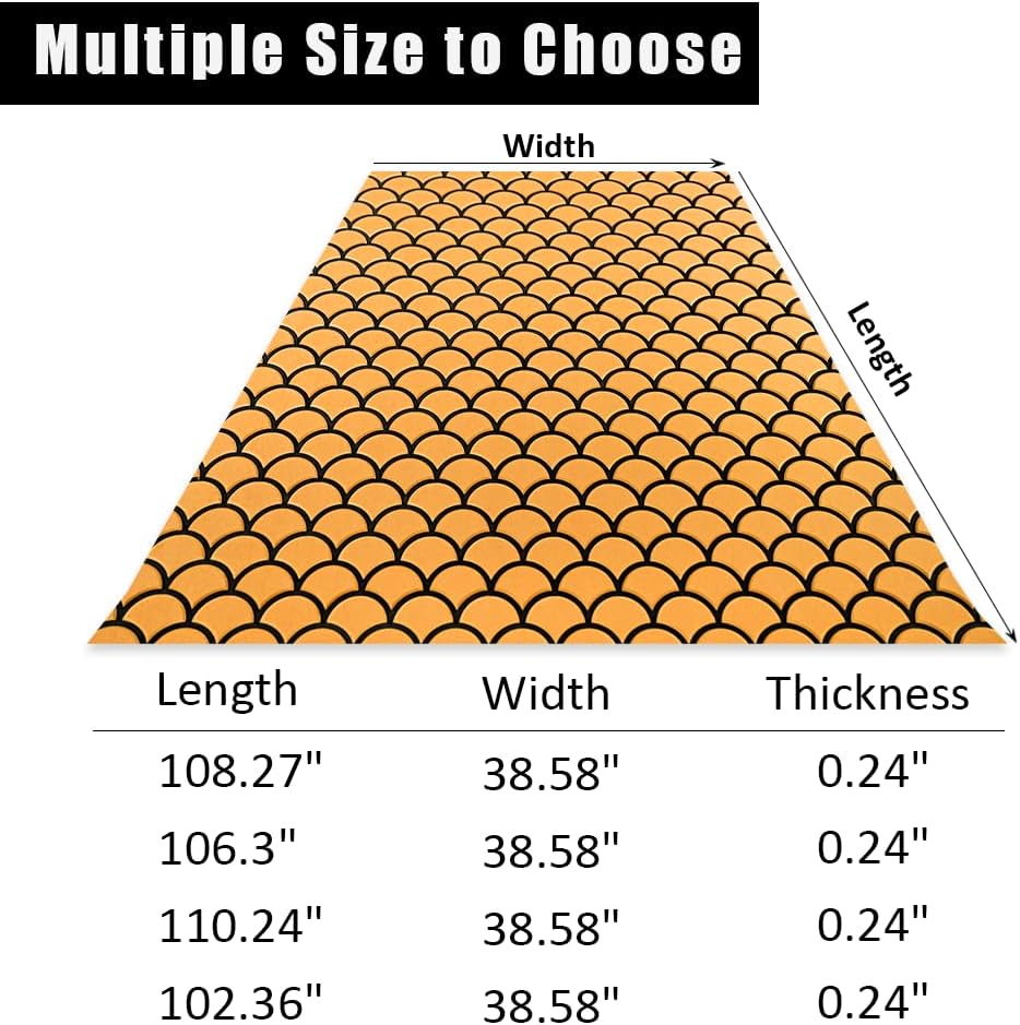 110.24"|108.27"X38.58" Fish Scales Boat Flooring EVA Self-Adhesive Boat Decking Non-Skid mat for Decorate Yacht Pool etc image 3