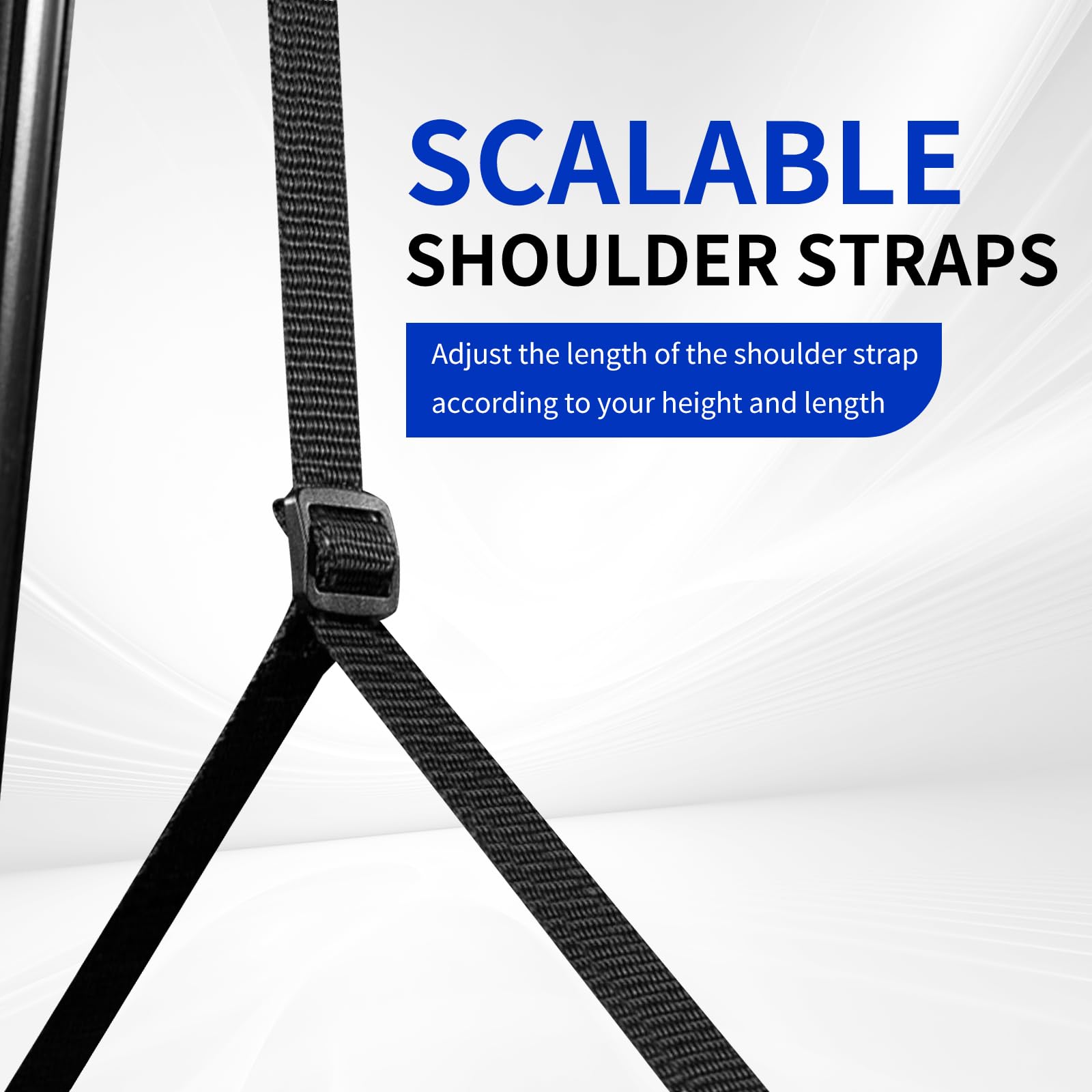3 Piece Drawing Tube Blueprint Case, Length Adjustable 17.3‘ - 29.7’, Poster Tube with Shoulder StrapRetractable Art Plastic TubeBlack Storage Tube, Waterproof and Lightproof