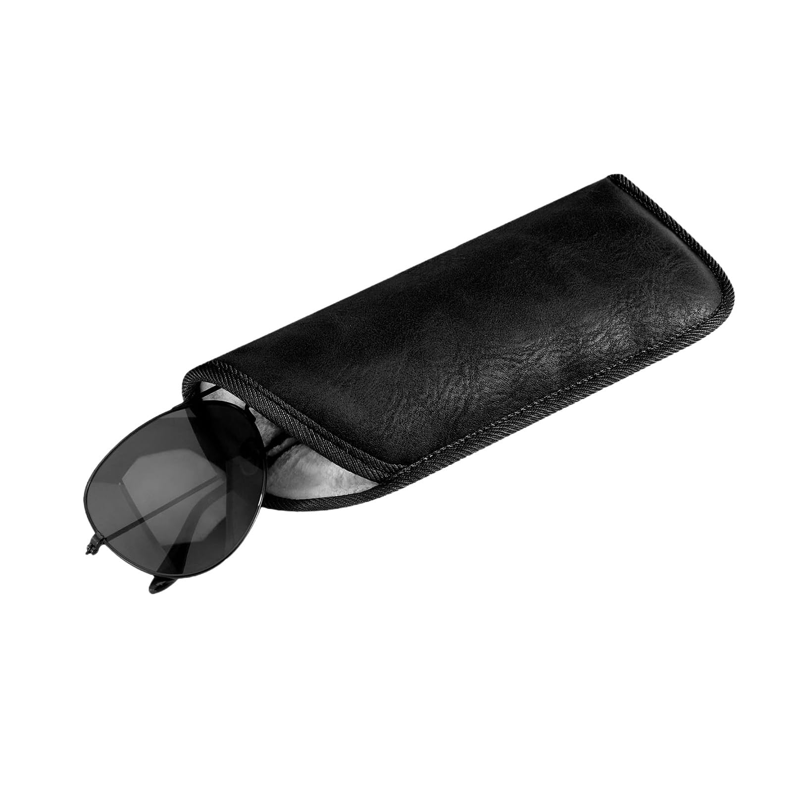 Tsophreniq Stylish Crush Proof Eyeglass Storage Compact Water Resistant PU for Travel Daily Waterproof Compact Eyeglass Holder