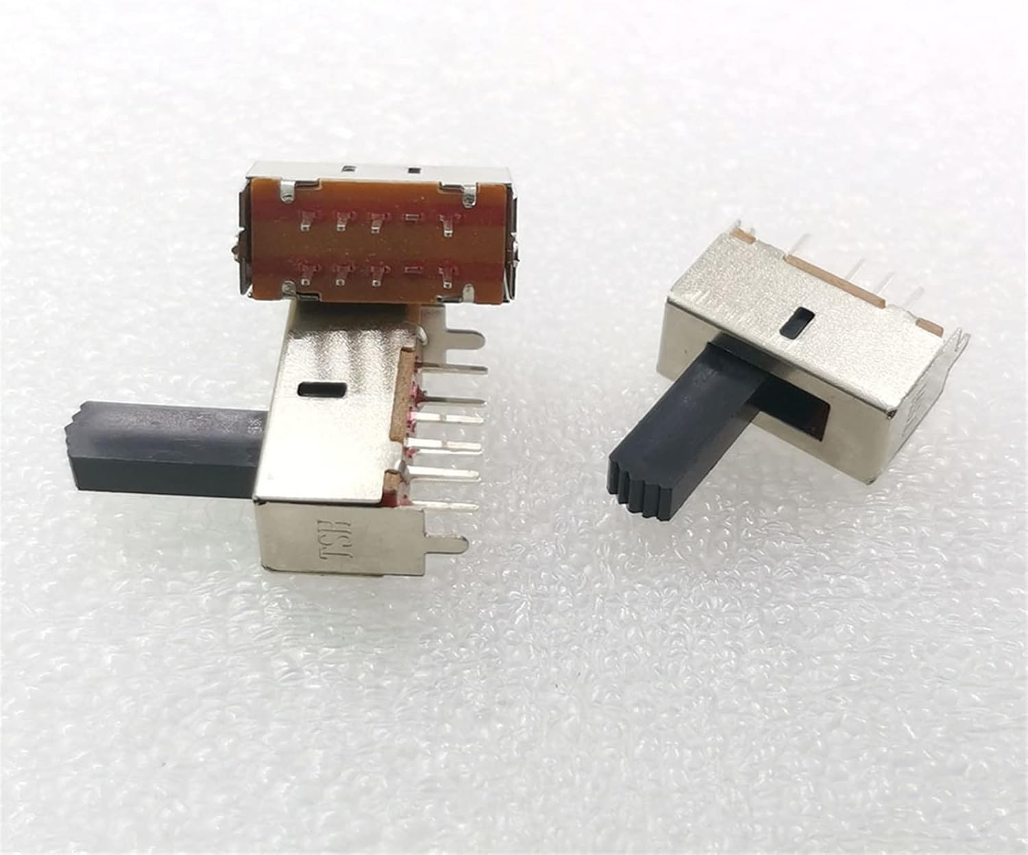 Replacement Parts Slide Switch 100pcs Micro Mini Sliding On-Off Slide Switch 8pin 2P3T Toggle Power Switch Control DIY Electronic Parts Handle Length 15MM