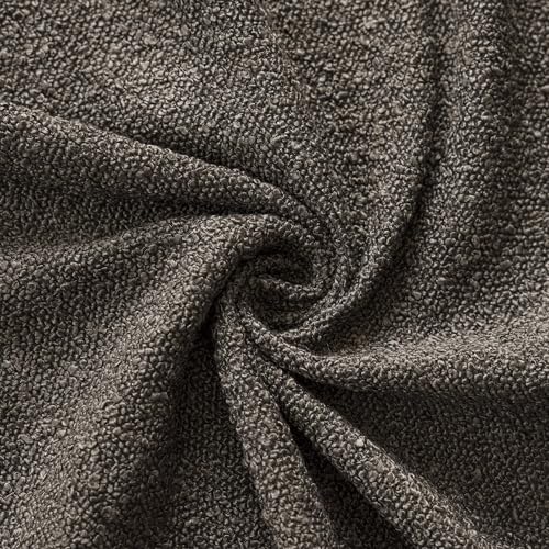 Image of Foindtower Decorative Textured Boucle Throw Pillow Covers Accent Solid Pillow Cases Neutral Long Body Lumbar Couch Cushion Case for Chair Sofa Bedroom Living Room Home Decor 14x36 Inch,1PC,Dark Brown