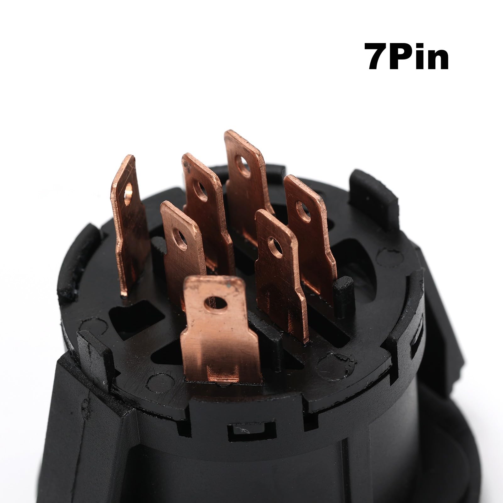 Commutateur d'allumage pour tondeuse à gazon 532175566/532163968/175566/925-1741/725-1741(4 positions,7 broches) avec 2 clés Compatible avec AYP,MTD,Cub Cadet,Delta,Stratton,Gernerac
