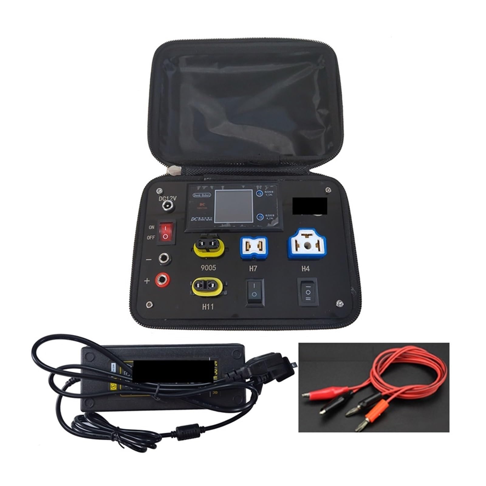 XCZPRKMXY Festoon Headlight Lamp Auto Lights Bulbs Testing Box Test Device 12V 24V Compatible with Mini Small Car Led H4 H7 H11 H8 9005 9006 T10(24v Supply)