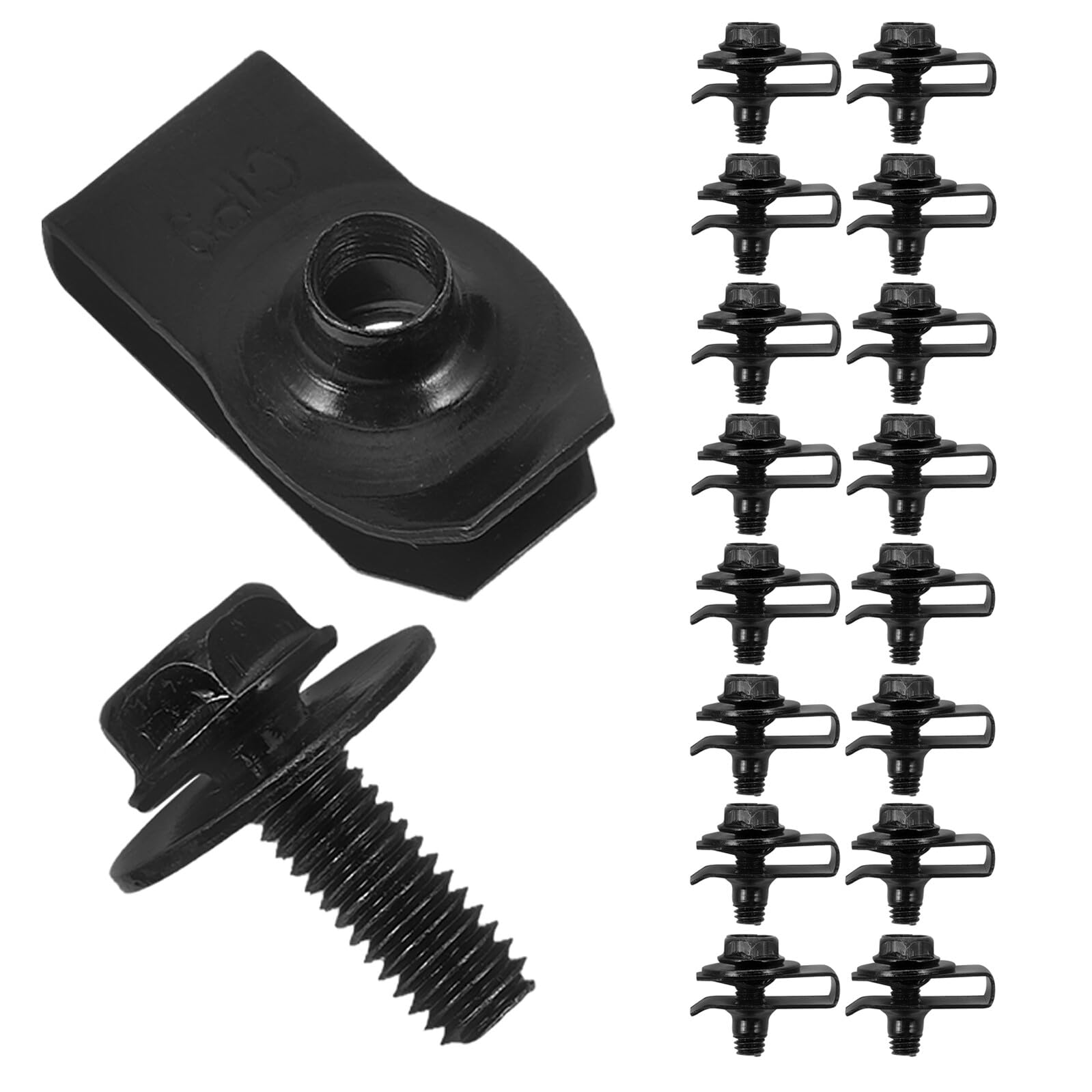 Clips de pare-chocs métalliques PLAFOPE kit fixations universelles - 8