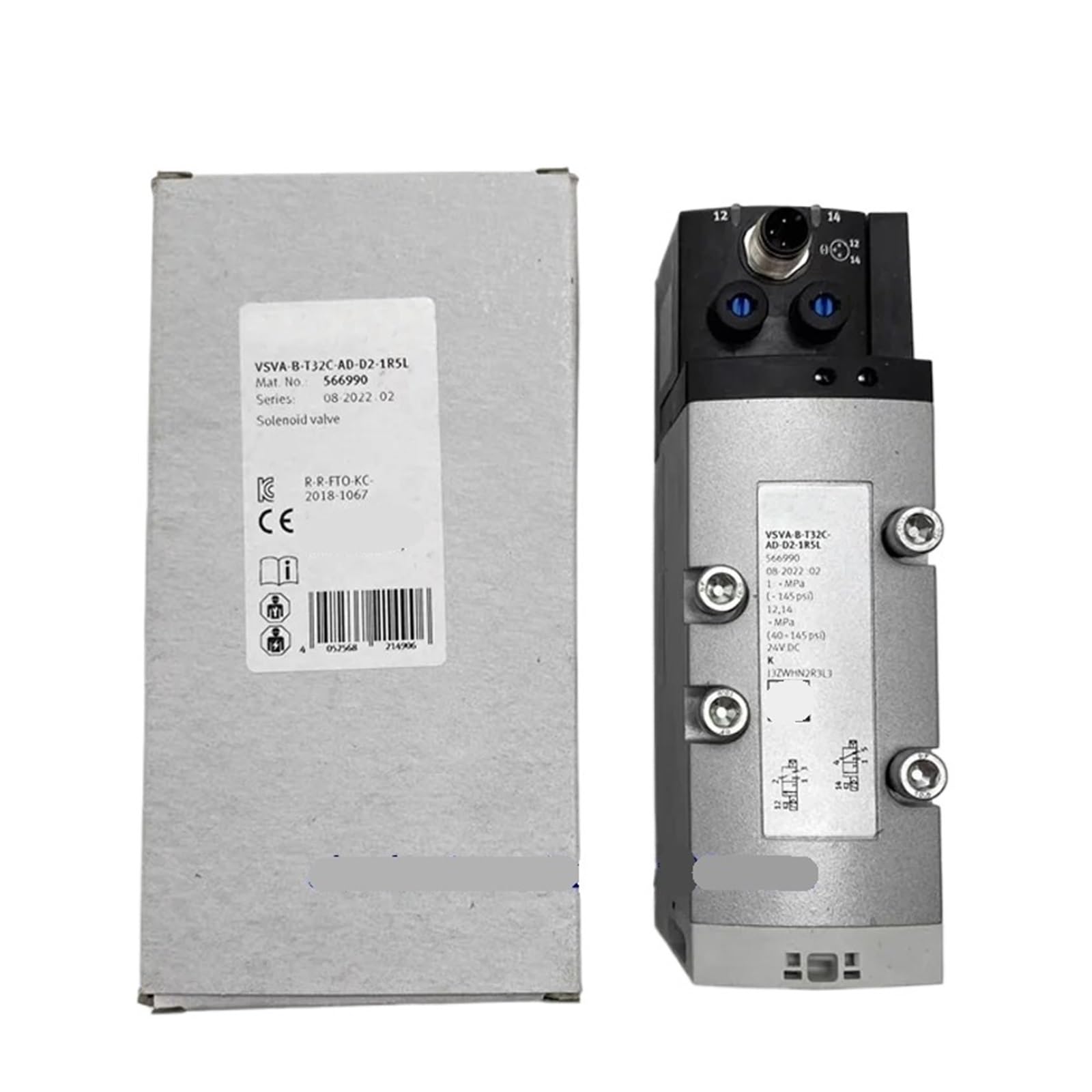 Électrovanne VSVA-B-T32C-AD-D2-1R5L 566990 distributeur pneumatique 3/2 voies 24V