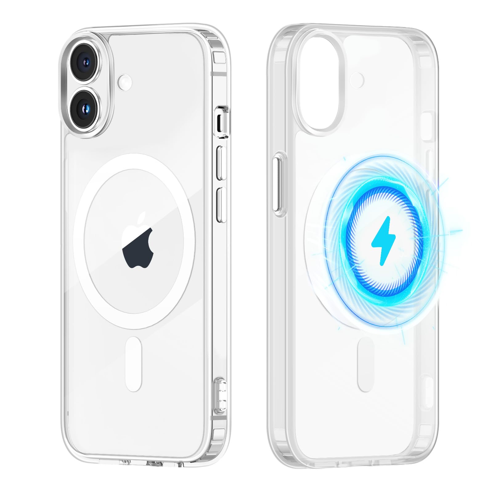 Magnetisch Matt Hülle Für IPhone 16 – MagSafe-kompatibel, Militärschutz, Dünn, Lila, Stoßfest