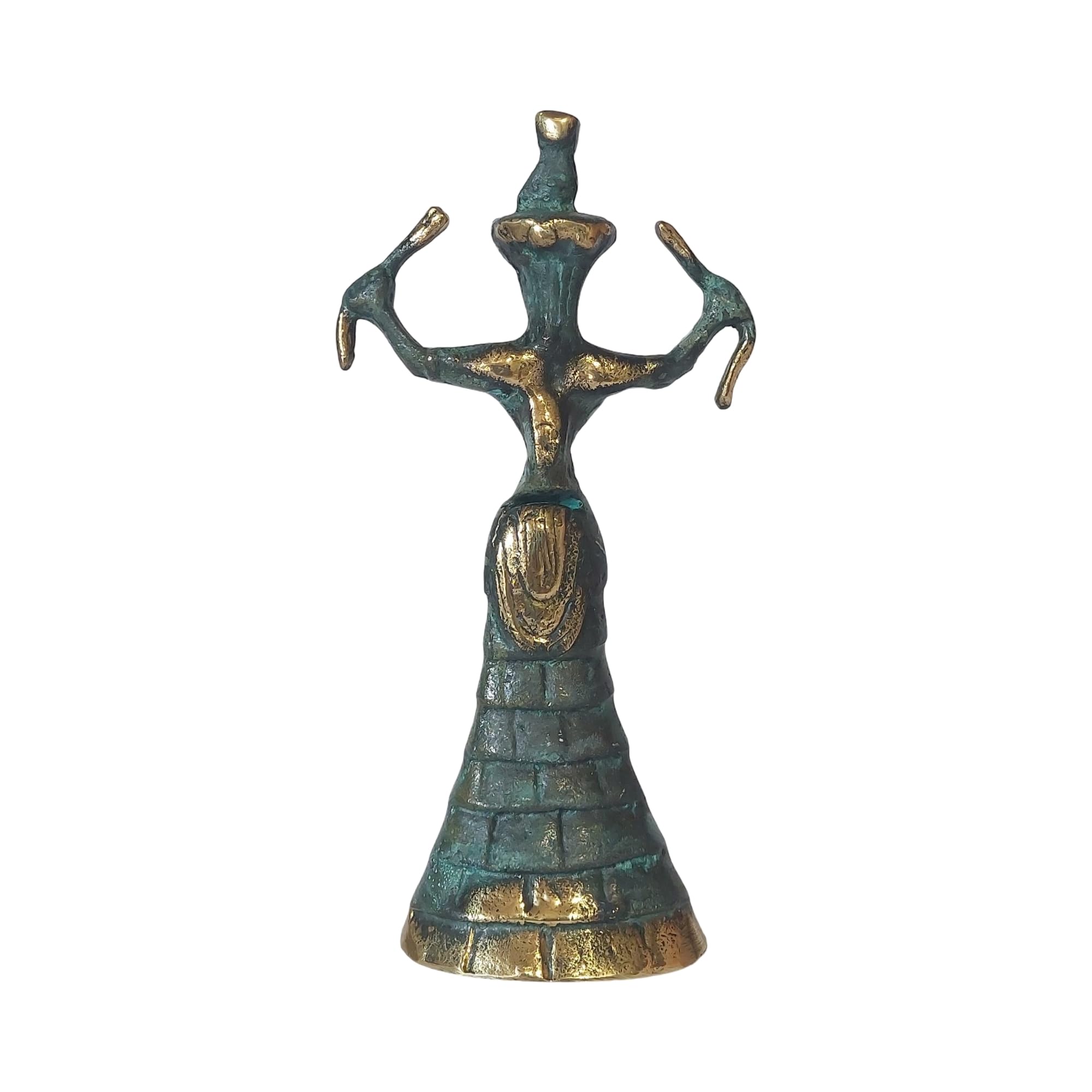 Minojska węża z brązu statuetka mitologia grecka rzeźba 18,5 cm
