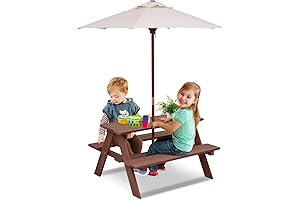 Olakids Kids Picnic Table and Chairs - Perfect for Outdoor Playtime