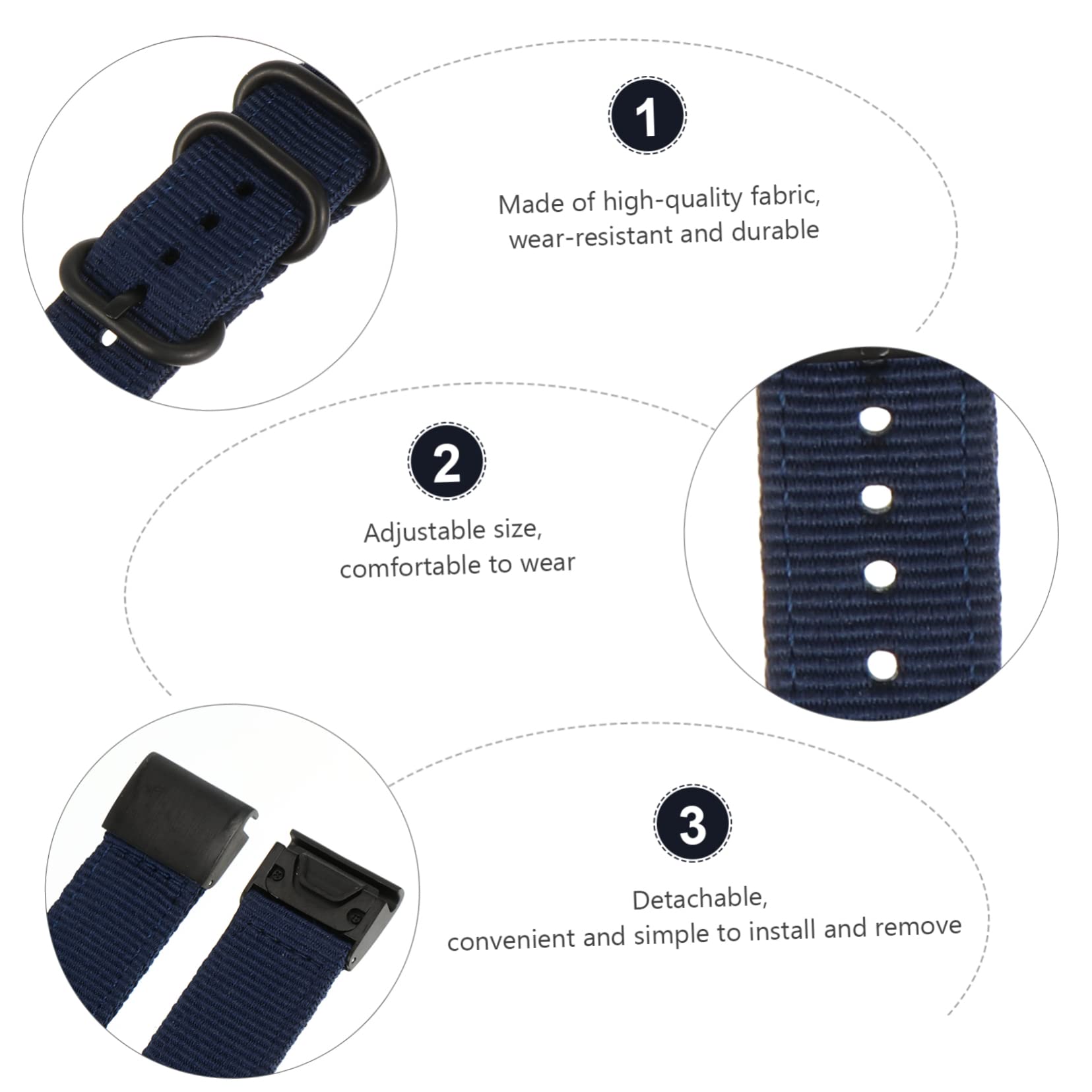 HOMSFOU Correa De Nailon Relojes De Pulsera Para Hombres Relojes De Ejercicio Para Hombres Relojes Deportivos Para Banda Para Reloj Correa De Reloj Inteligente Para