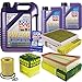 Produktbild Filter Set Inspektionspaket 7 Liter Liqui Moly Motoröl Leichtlauf High Tech 5W-40 MANN-FILTER Innenraumfilter Luftfilter Ölfilter