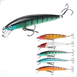 Isca Artificial Kit 5un Importada Meia Água Tucunaré Traíra