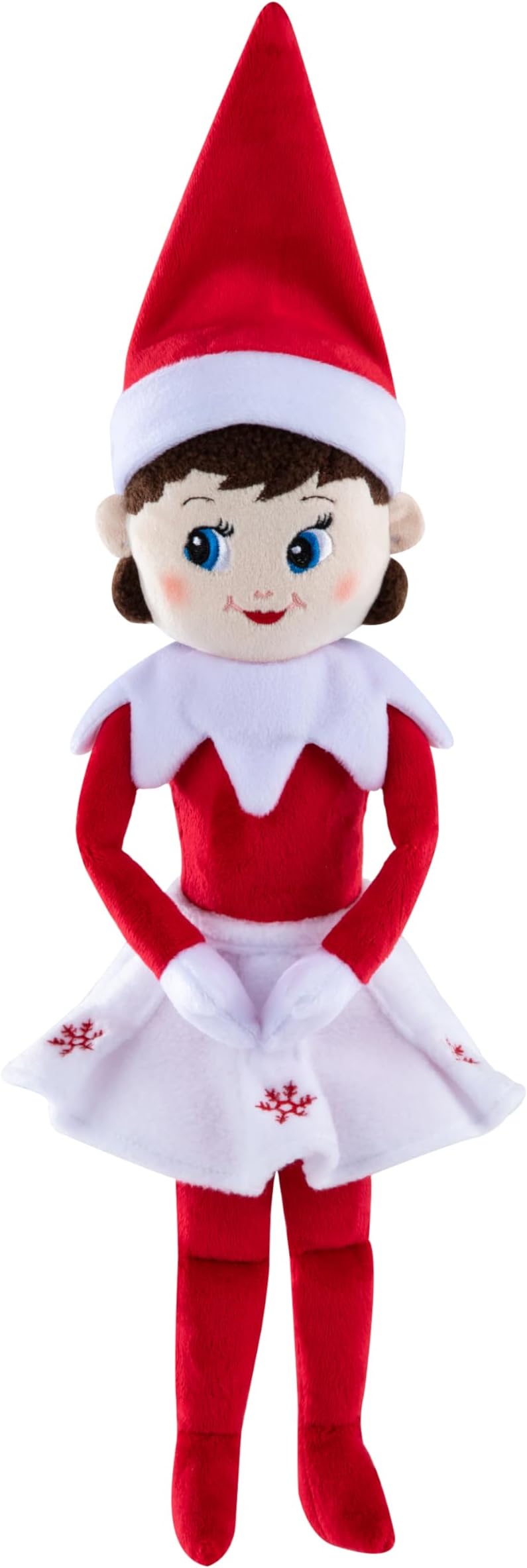 The Elf on the Shelf Plushee Pals - Cuddly, Cute and Adorable Elves: 17" Premium Plush Christmas Teddy Toy Elf (Girl Light Blue Eyes)