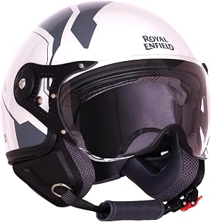 Royal Enfield Airforce 1901 Open Face Helmet | Certification: ISI & DOT | High Impact Grade ABS Shell | High Strength EPS Price In India