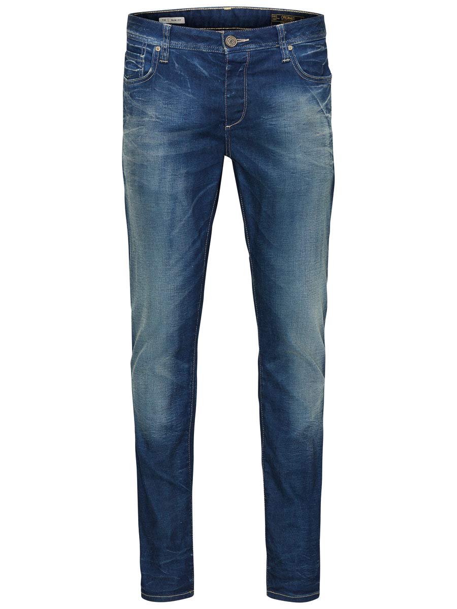 Jack & Jones Men's Jjitim Jjoriginal Jos 919 Jeans, Medium Blue Denim, Size 34