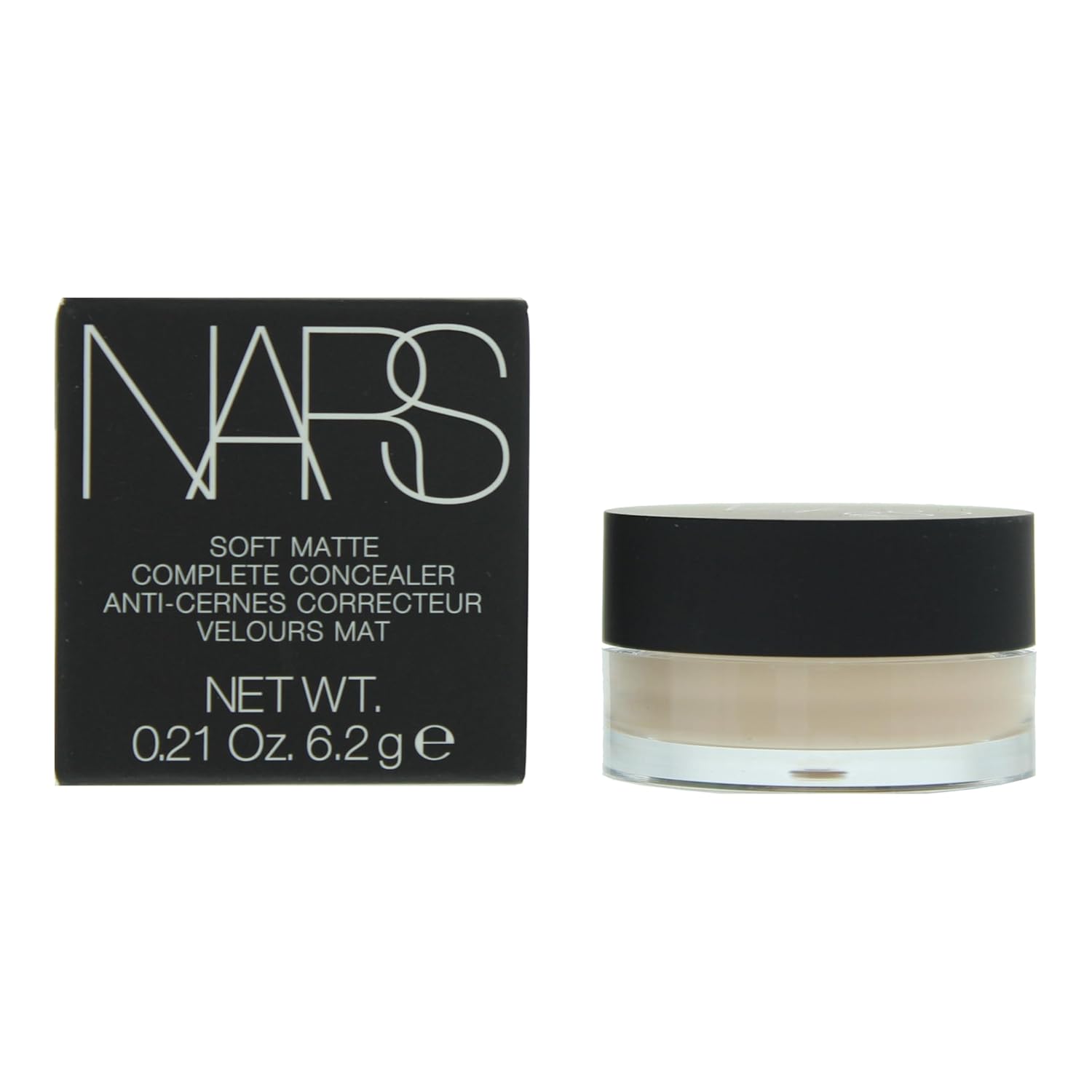 NARS Soft Matte Complete Concealer Chantilly - for fair skin with neutral undertones, Natural, 0.21 Ounce (Pack of 1), C-NA-062-03