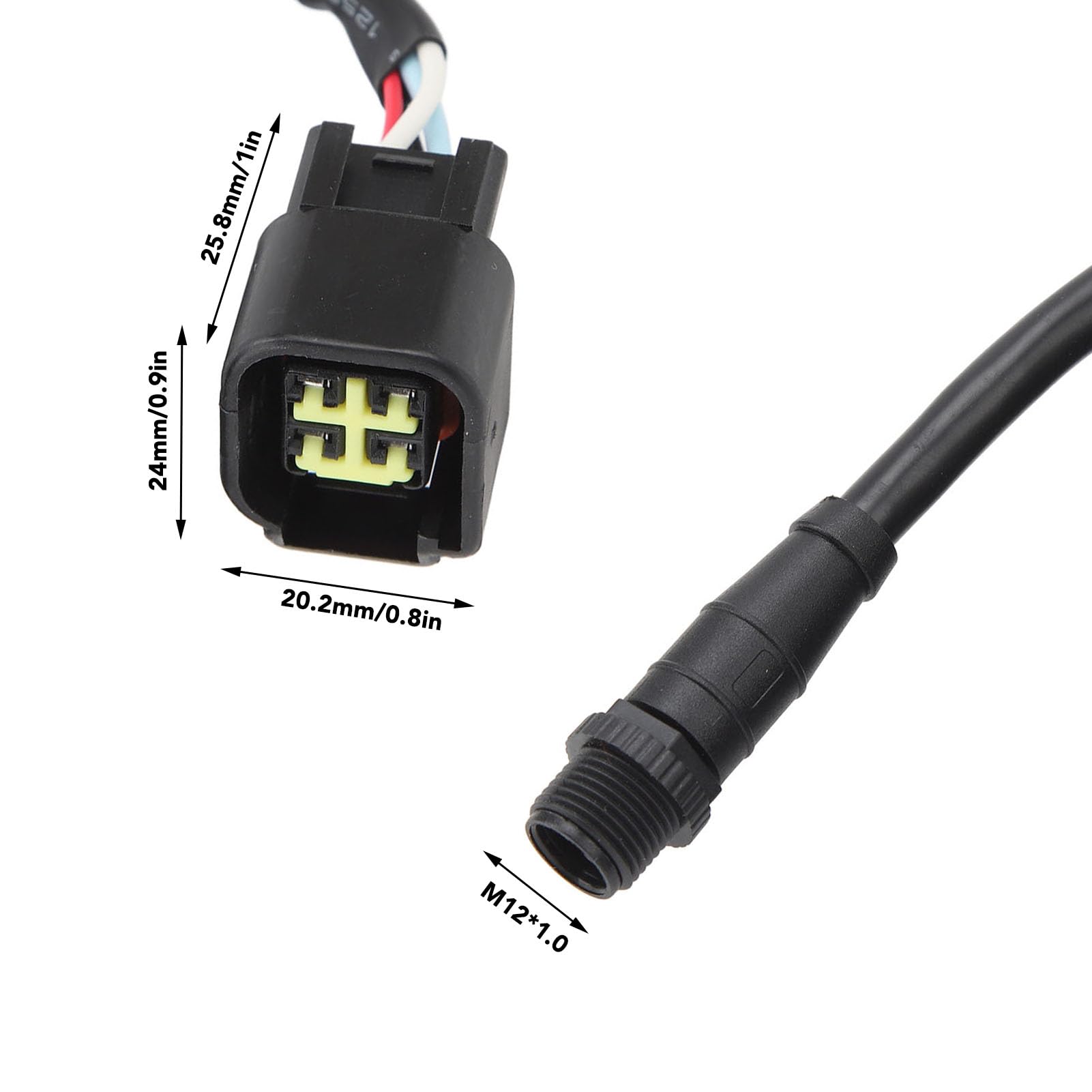 Cables NMEA 2000 de 4,5 m, cable troncal o de derivación NMEA 2000, cable impermeable IP67 de 5 pines con adaptador en T para interfaz de motor, negro, resistente al desgaste y de