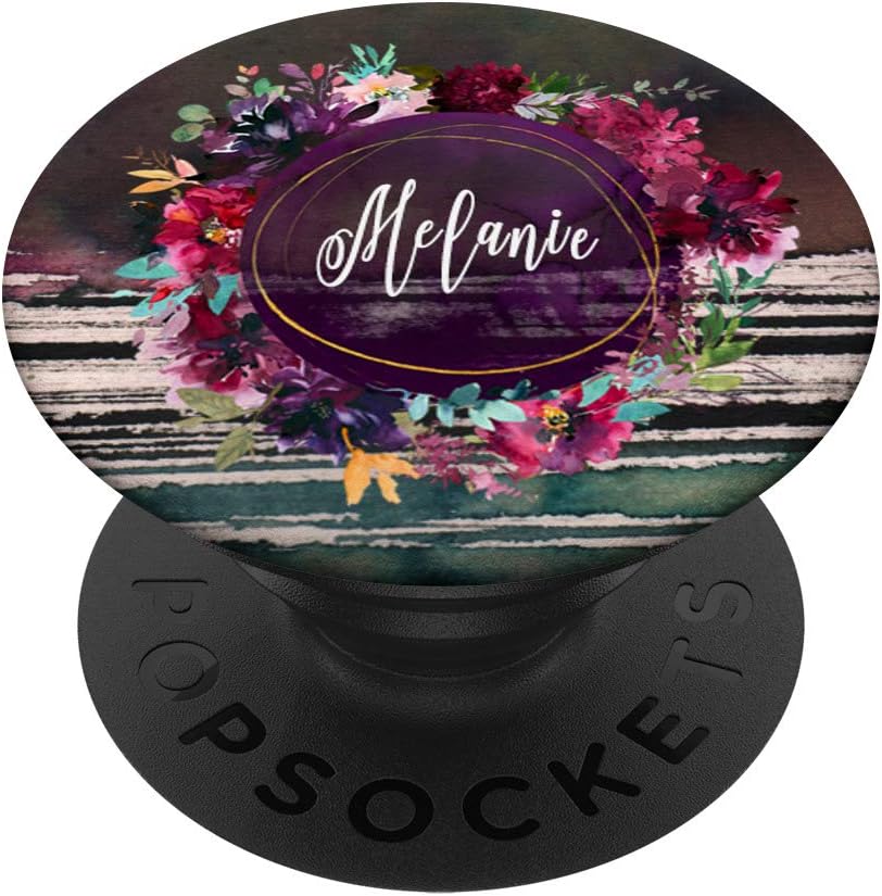 Melanie Name Monogram Floral Art Boho Women Girls Gift