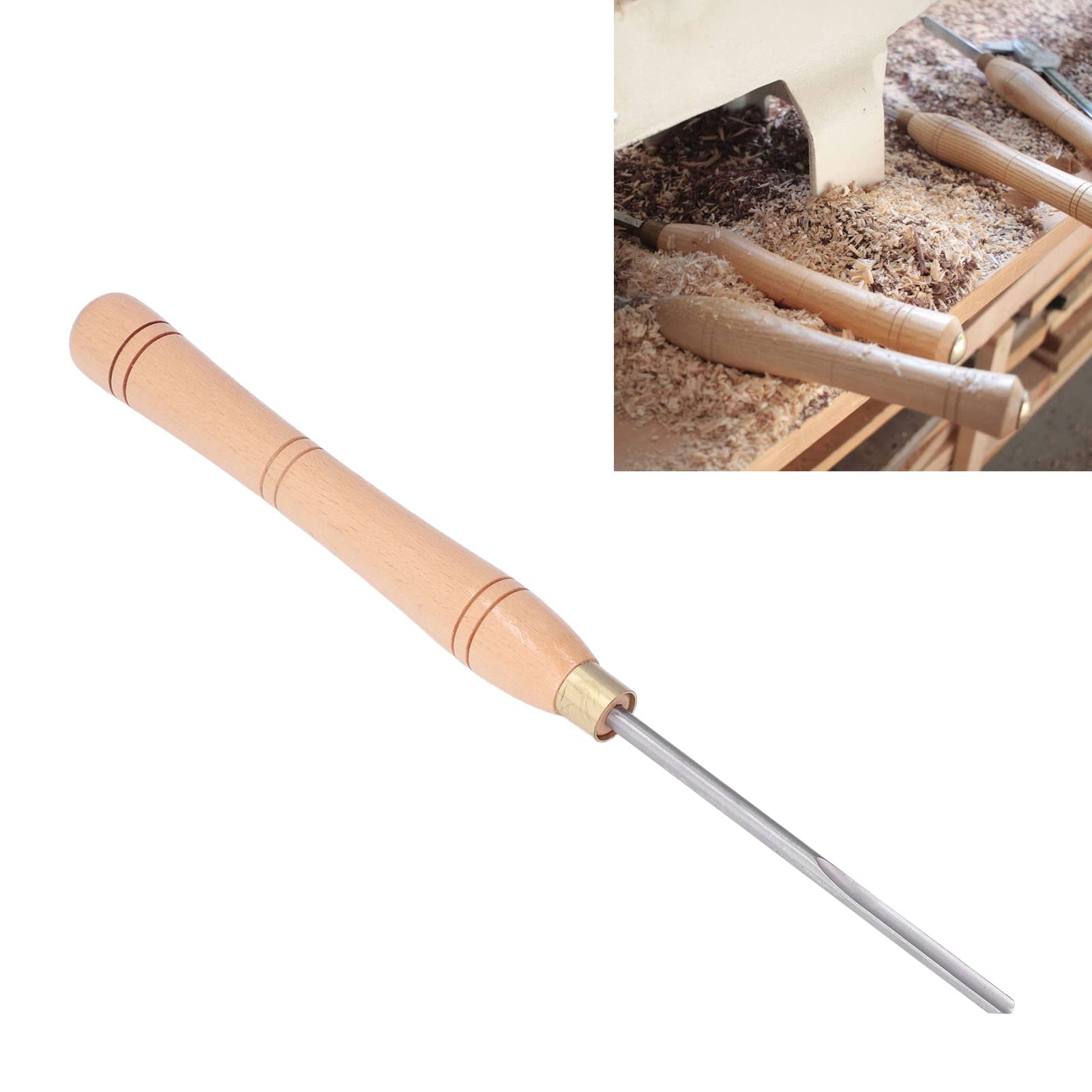 Small Inner Arc Blade Wood Lathe Chisel Set of 1 Ergonomically Designed Handle for Precision Woodworking Turning and Carving Projects - Image 2