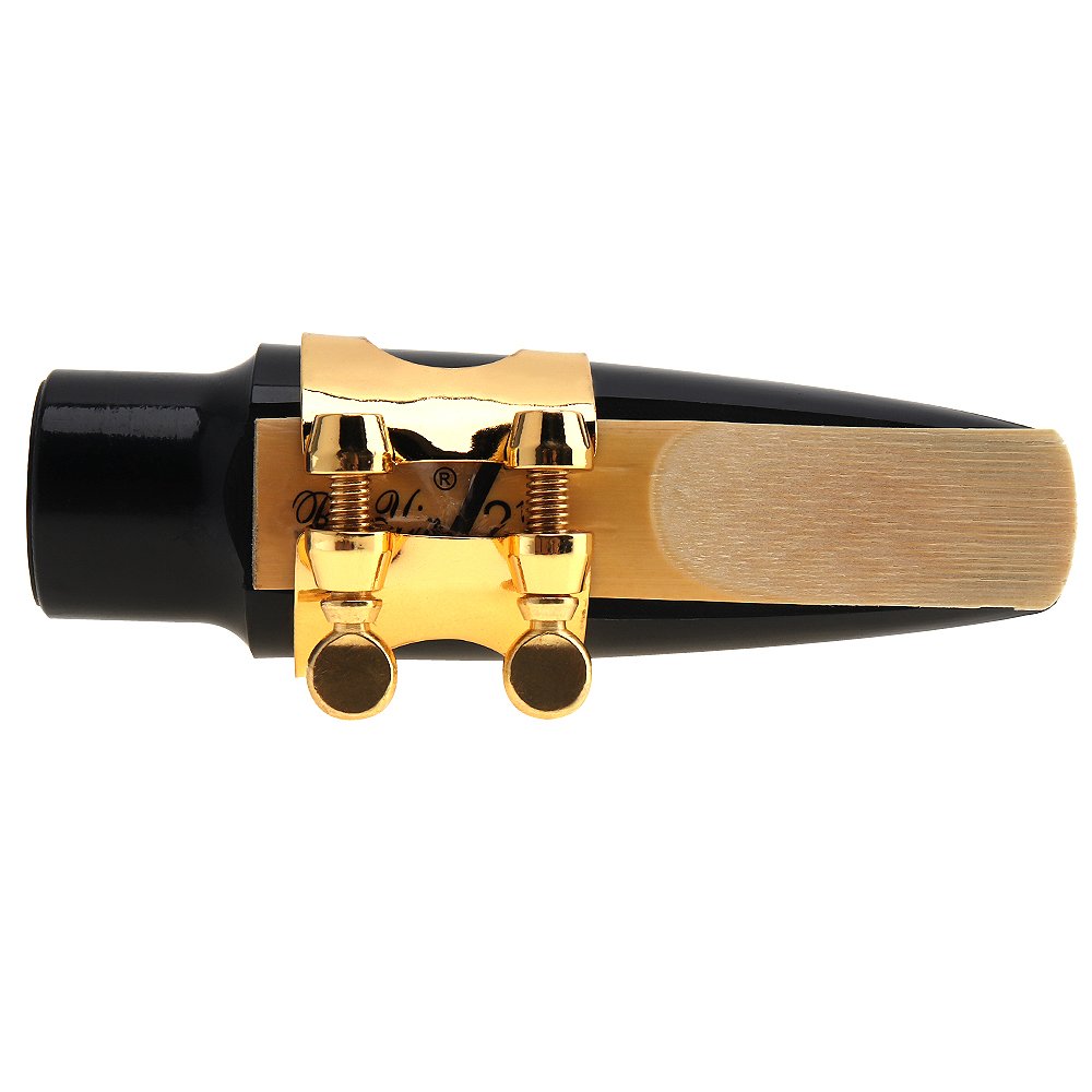 OriGlam Alto Sax Mouthpiece Set, Professional Alto Sax Saxophone Mouthpiece Kit with Cap Metal Buckle Reed Pads Musical Instruments for Alto Saxophone Replacement - Image 3