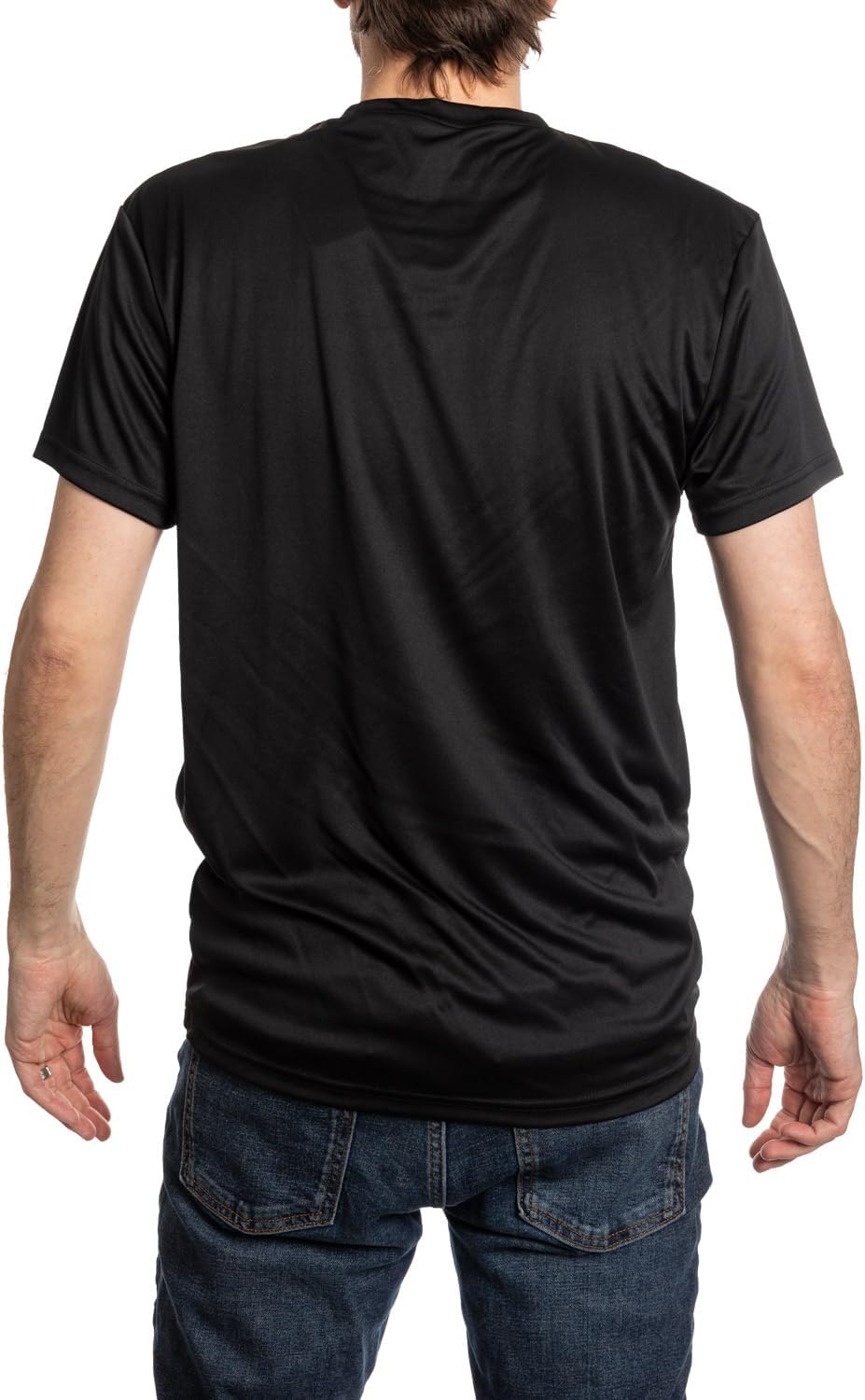 NHL Mens Alternate Team Logo Moisture Wicking Performance Rashguard Short Sleeve T-Shirt - Image 2