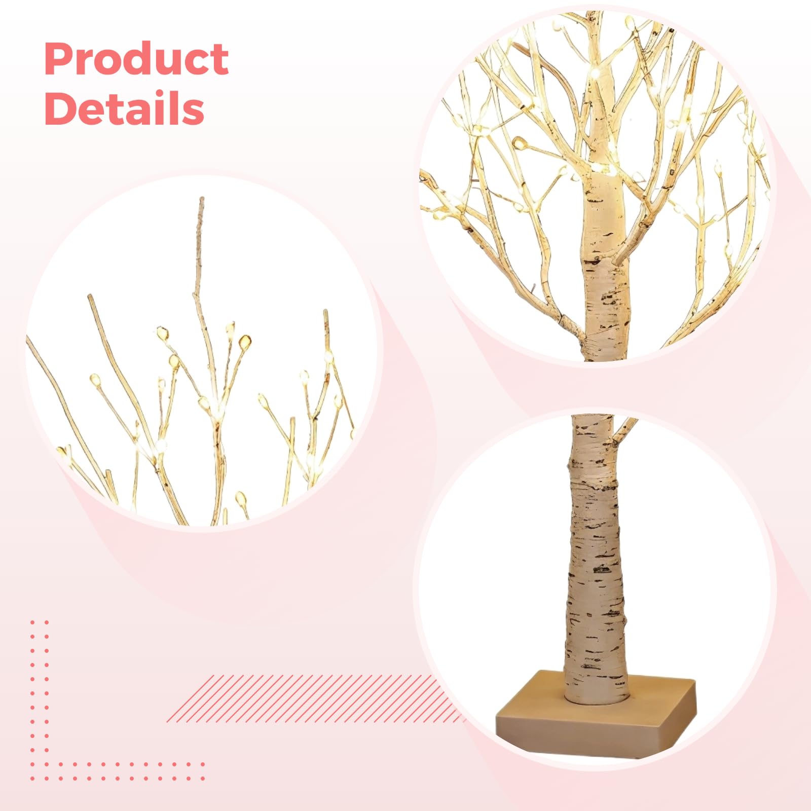 Arbre Lumineux LED, Arbre Lumineux Blanc Chaud, Lampe Arbre Lumineux Branches Reglables 108 Led Pour La Decoration De Fete De Mariage Alimentation Par Usbbatterie 79089274 Arbre Lumineux LED, Arbre Lumineux Blanc Chaud, Lampe Arbre Lumineux Branches Reglables 108 Led Pour La Decoration De Fete De Mariage Alimentation Par Usbbatterie 79089274