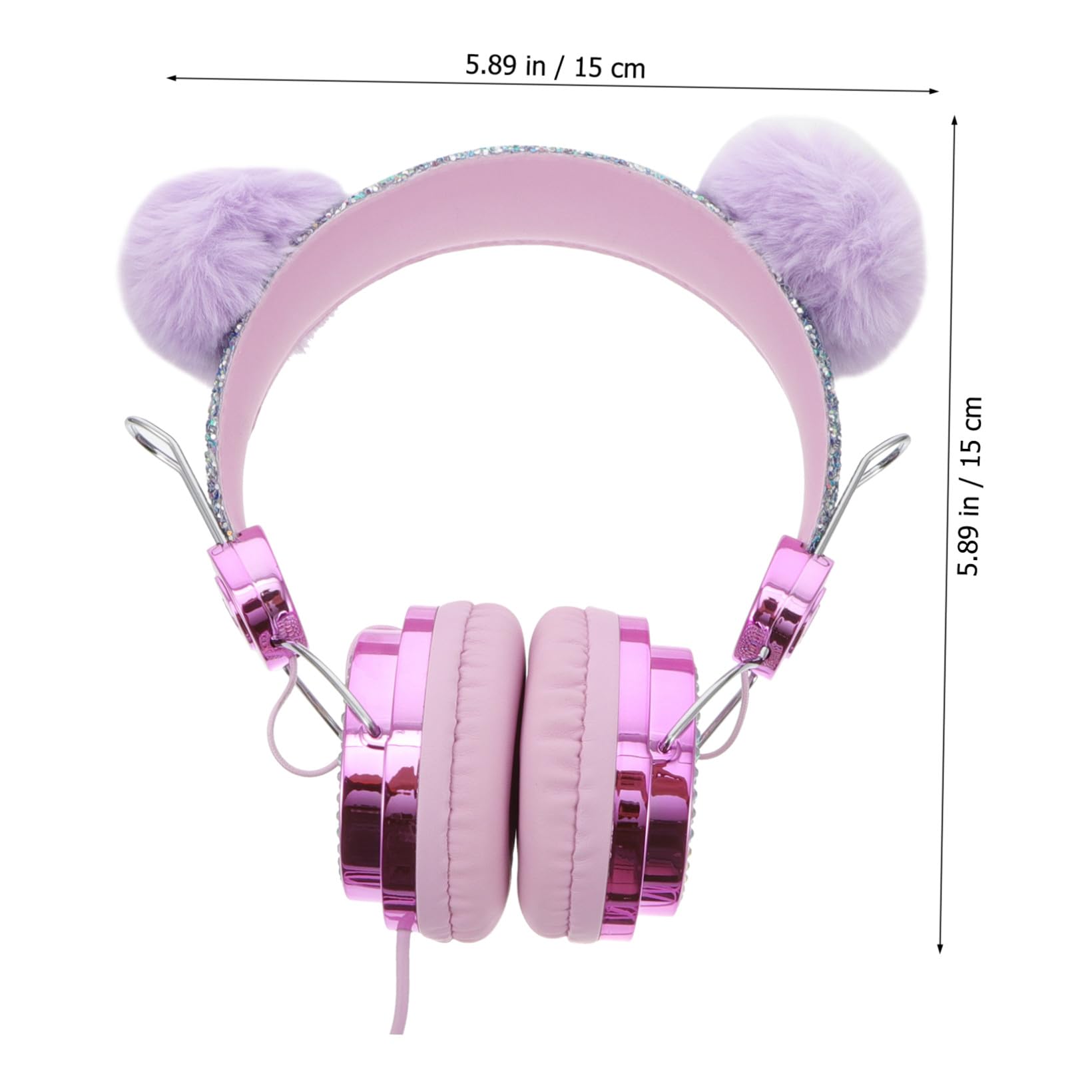 Mikikit 2 Pz Cuffie Cuffia Da Gioco Stereo Cuffia Con Orecchie Di Gatto Auricolare Per Ragazze Per Bambini Cablata Con Microfono Sopra L'auricolare Addominali Ragazza Bambino
