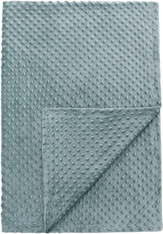Baby Blanket Minky Green Ultra Thick Bed Throws Double Side