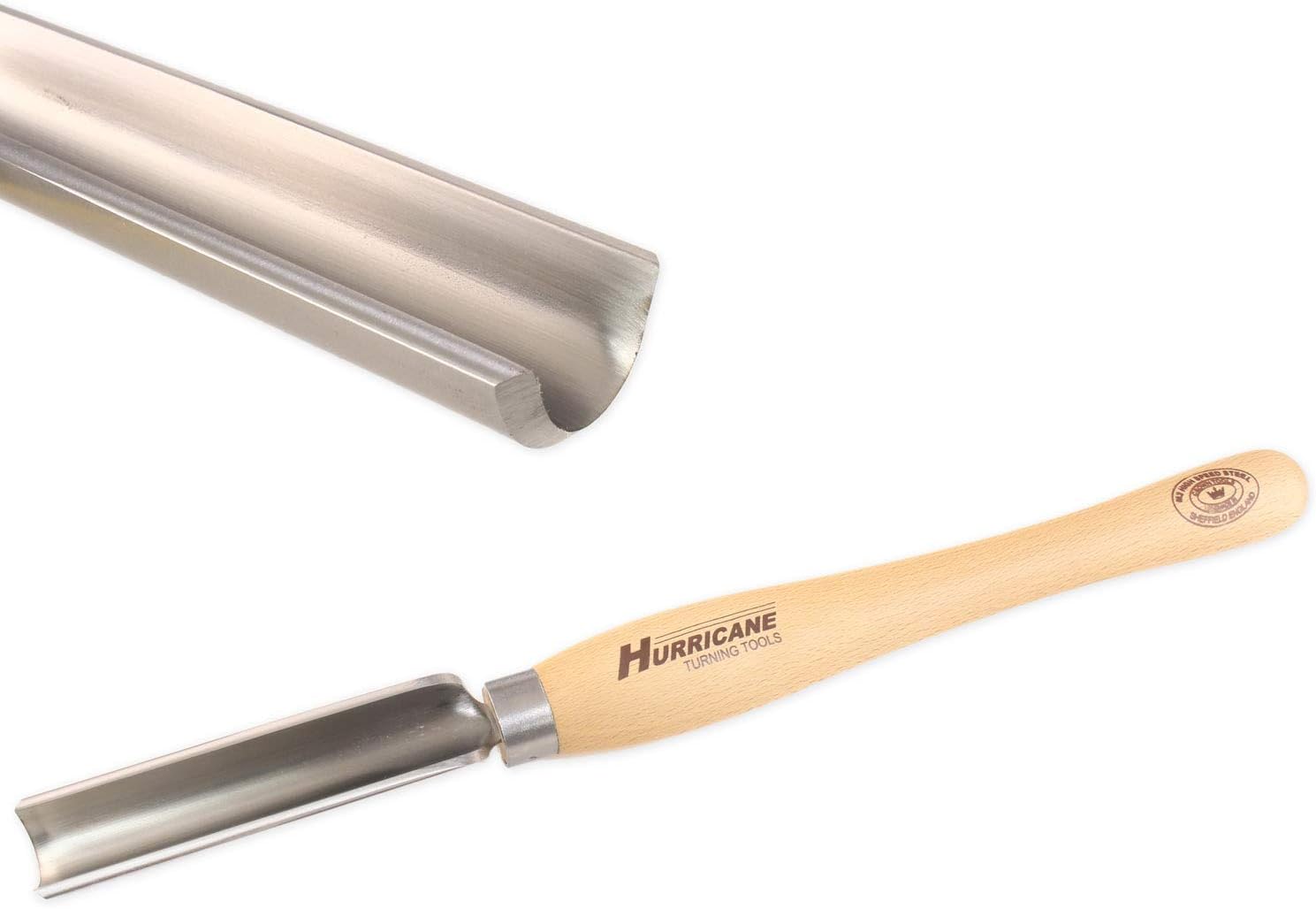 Hurricane Turning Tools, HTT-231W, M2 HSS, 1 1/4" Spindle Roughing Gouge for Woodturning
