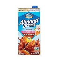Vista 3 de Blue Diamond - Leche de almendras sin azúcar con chocolate y brisa de almendras, 32 onzas (paquete de 12)