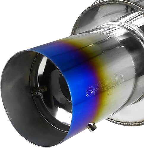 Miniatura 3 de Spec-D Tuning Sistema de escape Catback de punta quemada de 4 pulgadas compatible con Honda Civic 3Dr EG Hatchback 1992-1995